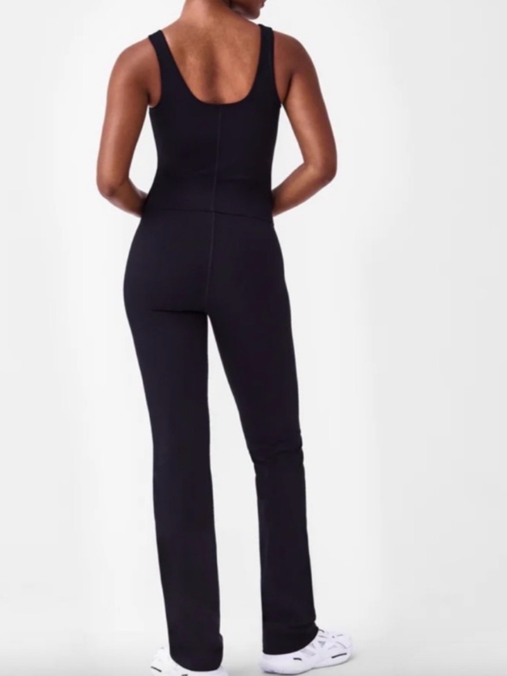 SPANX BOOTY BOOST Black Square-Neck Jumpsuit - Picture 3 of 6